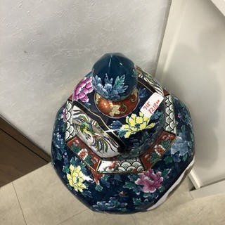 ☆中古 激安！！ ツボ　壺　置物　陶器　焼き物　インテリア　和風　昭和レトロ　アンティーク　42x42x96cm　￥18,800！！