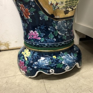 ☆中古 激安！！ ツボ　壺　置物　陶器　焼き物　インテリア　和風　昭和レトロ　アンティーク　42x42x96cm　￥18,800！！