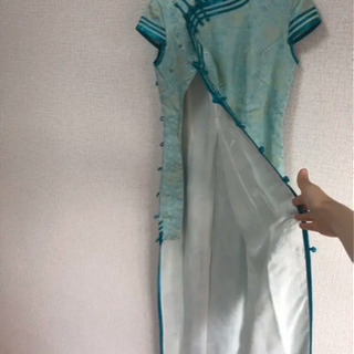 ロングチャイナドレス　伝統チャイナドレス