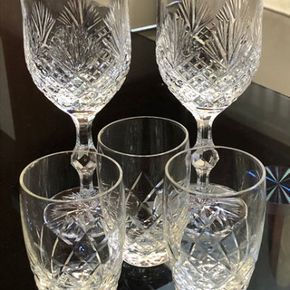 HOYAガラス☆デキャンタ、ワイングラス、ショットグラスセット