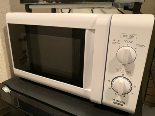 山善　電子レンジ 17L ターンテーブル 出力3段階切替 【西日本 60Hz専用】 ホワイト MRB-207(W)6