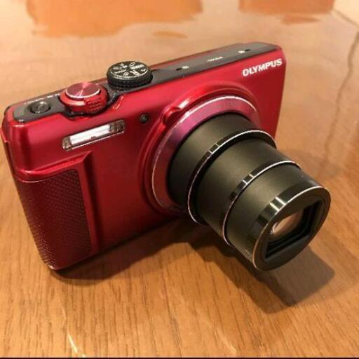 【美品】OLYMPUS デジタルカメラ SH-21 レッド 1600万画素