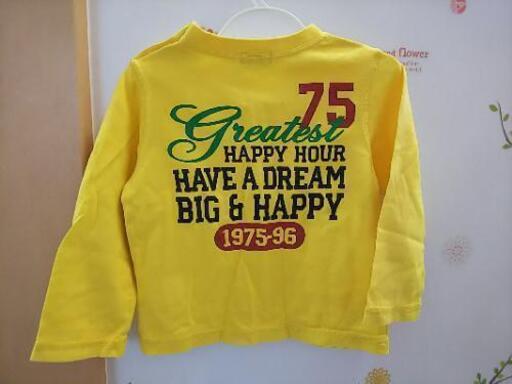 黄英字 長tシャツ 裏もかっこいい 90サイズ ゆんたん577 高岡の子供用品の中古あげます 譲ります ジモティーで不用品の処分
