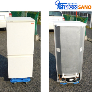 シャープ 冷凍 冷蔵庫 SJ-C14W-W 2012年製 2ドア 137L 100V 50/60Hz 幅480ｍｍ 奥行590mm 高さ1125mm 中古 sano4097