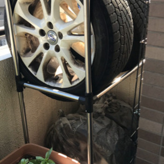 ボルボ純正ホイール4本、ラック付