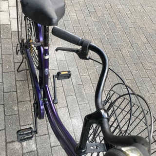 26インチ　6段変速　ママチャリ（紫色） − 京都府