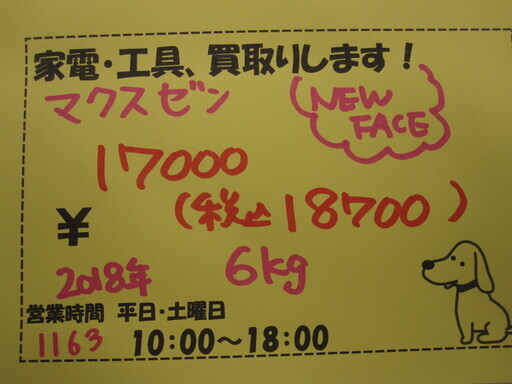 新生活！18700円 18年製 マクスゼン 6kg 全自動 洗濯機JW06MD01WD