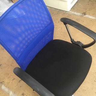 椅子 チェア  パソコン ブルー 青