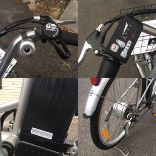 26インチ 電動アシスト自転車 シルバー 6段ギア　DCMホーマック購入