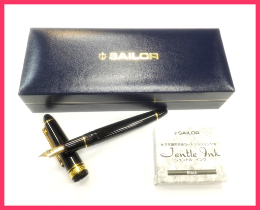 [S1013A] セーラー万年筆　FOUNDED1911 ペン先14K カートリッジインク9本付