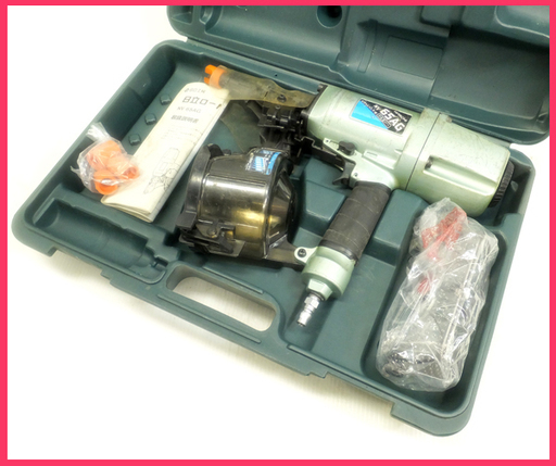 [K0906B] 日立工機 65mm ロール釘打機 NV65AG エア釘打機 常圧 動作品 エアー工具 大工道具