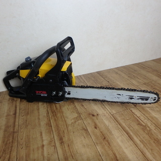 リョービ エンジンチェンソー ES-335 動作確認済み バー 長さ 350mm RYOBI 混合オイル 燃料 切断 木 林業 チェーン 電動工具 DIY 中古品 宮城