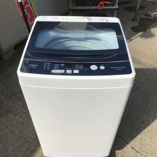 2019年製!AQUA 全自動電気洗濯機 AQW-BK50G 5.0kg洗い 側面傷 2019年製!AQUA 全自動電気洗濯機 AQW-BK50G 5.0kg洗い 側面傷