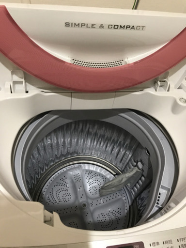 洗濯機6kg美品 （交渉中」シャープ洗濯機 6kg 美品 ES-GE60R-P