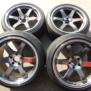 スカイラインＧＴＲ用　ＴＥ３７－ＳＬ　１８インチ　鍛造　３３Ｒ，３４Ｒ