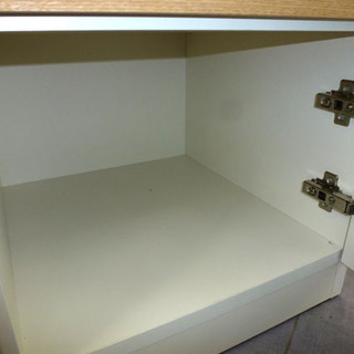 ミドルレンジボード キッチンボード 食器棚 ホワイト ライトブラウン