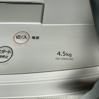 洗濯機 東芝 TOSHIBA AW-45M5(W) 2018年製 4.5kg 中古品②