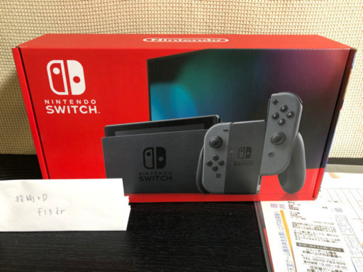 新型　任天堂　スイッチ　グレー　新品　保証書あり
