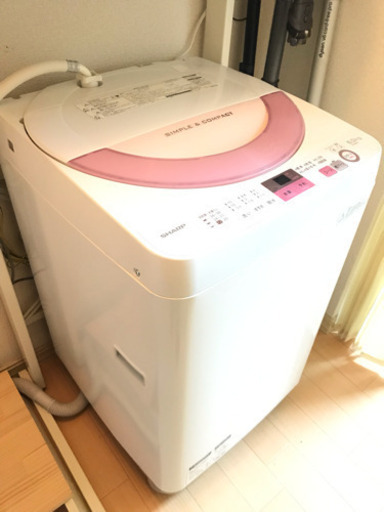 譲り先決定、2017年製 SHARP ６㎏全自動洗濯機