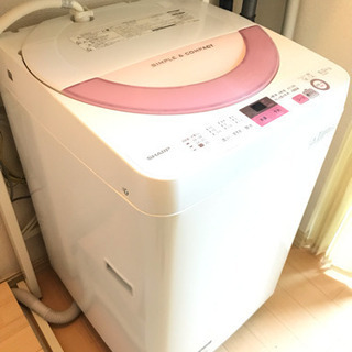 譲り先決定、2017年製 SHARP ６㎏全自動洗濯機