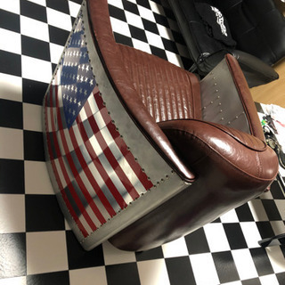 完全オーダーチェア　星条旗　アメリカン　ソファー