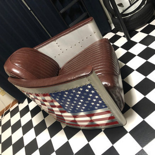 完全オーダーチェア　星条旗　アメリカン　ソファー