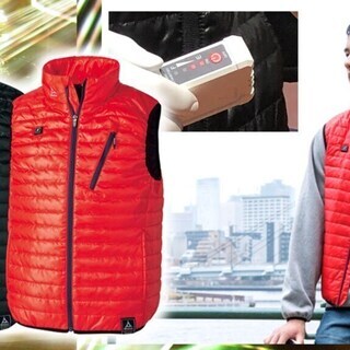 ワークマン　ヒーターベスト　着るこたつ　赤　M、L、LL ワークマン ヒーターベスト 着るこたつ 赤 M、L、LL