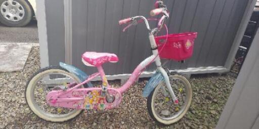 子供用自転車 16インチ プリンセス 女の子 ラプンツェル シンデレラ ベル オーロラ 白雪姫 アリエル