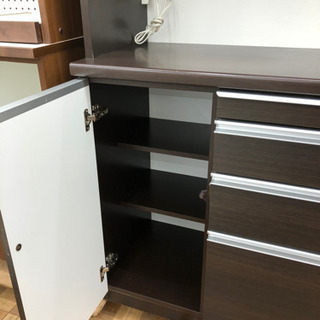 食器棚 レンジボード キッチン収納 幅168cm【松田家具】