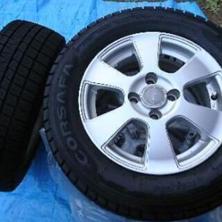 値下げしました】スタッドレスタイヤ 185/65R14 86Q 人気 アルミホイール付 