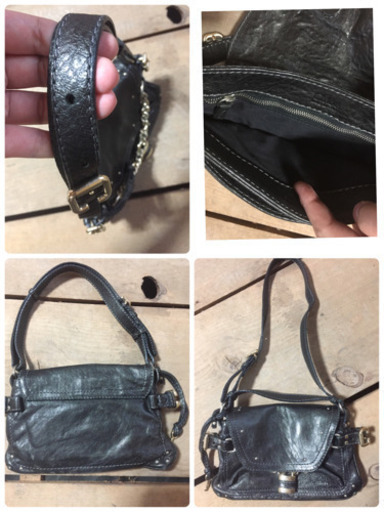 美品 クロエ Chloe ミニパディントン バッグ 黒 64257☆1円 美品 クロエ Chloe ミニパディントン バッグ 黒 64257☆1円