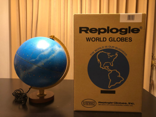 アメリカ最大の地球儀メーカー リプルーグルの天球儀 ライトで星座が