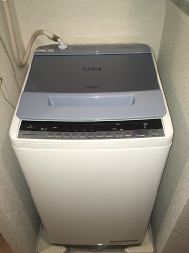【2019年製】日立 洗濯機 BeatWash7kg (保証書有)