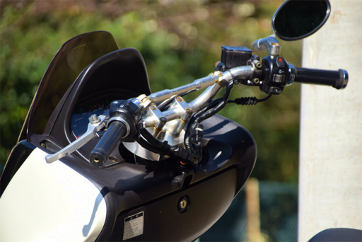 ☆マジェスティ125☆バーハン化☆バッテリー新品☆WAKO'Sオイル交換