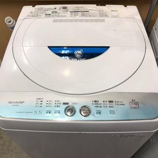 SHARP 5.5K 洗濯機 es-ge55l 2011年製