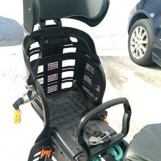 美品 子乗せ自転車 チャイルドシート、後ろ乗せ、前乗せ両方可 