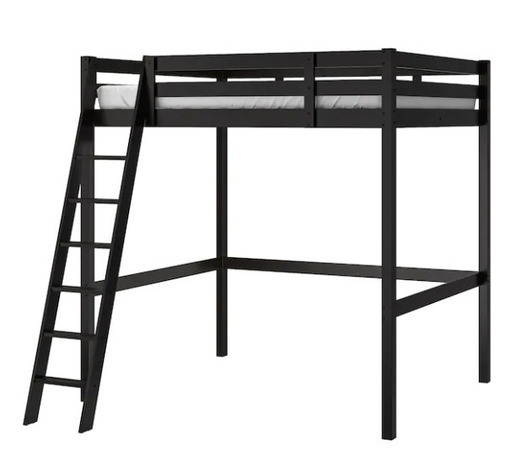 イケアのロフトダブルベッド（未使用）　IKEA STORÅ Loft bed