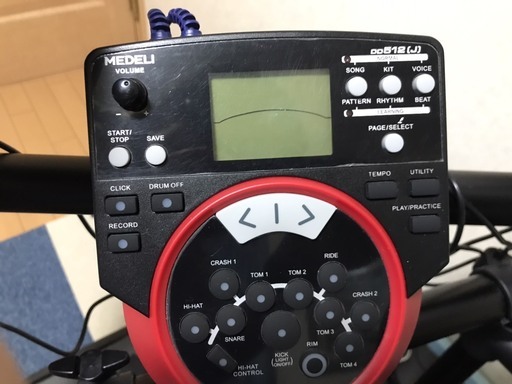 電子ドラムMEDELI DD512J+専用ドラムパッド&専用シンバルパッドセット+