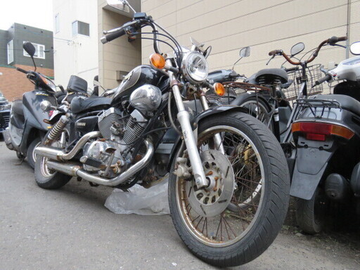 YAMAHA VIRAGO 3DM ヤマハ ビラーゴ 250cc 11775km ブラック パーツ取り 部品取り車 ベース車 バイク 札幌発