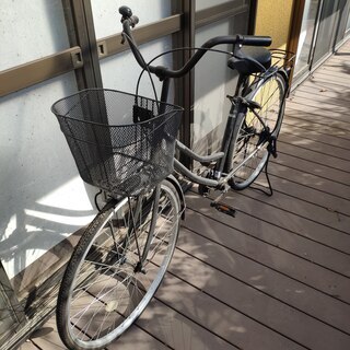 自転車　黒　シマノ　フロマージュ　27インチ