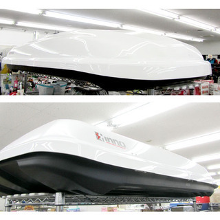 美品 イノー ルーフボックス３３ BRQ33 ホワイト  ☆ PayPay(ペイペイ)決済可能 ☆ 札幌市 北区 屯田