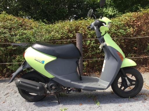 スズキ レッツ4 自賠責保険付き、バッテリー・後輪タイヤ他新品