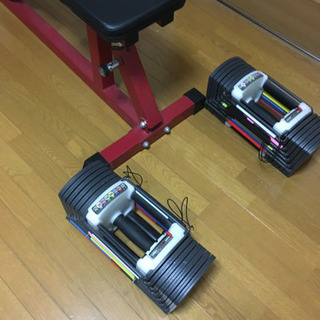 インクラインベンチ　ブロック式ダンベル41kg×2セット