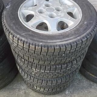 終了 バリ溝！ 日産純正180アルミ！ 195/65R15 トー...