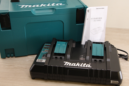 makita マキタ 2口急速充電器 DC18RD 9.6V～18V(スライド式) USB機（11MD3431YGGkwx)