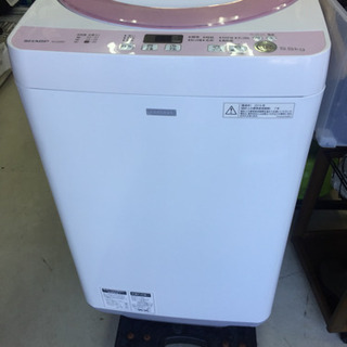 中古 SHARP洗濯機 ES-G55RC-P 2016年製