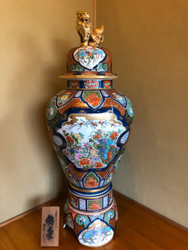 商品説明\t■有田焼 錦壺[沈香壺 飾り壺 特大] ■