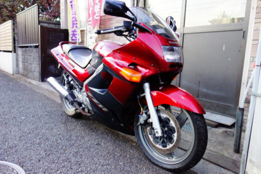 カワサキ ZZR250 単車 赤