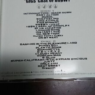 BOΦWYのCD2枚組GIGS(ライブ)収録版