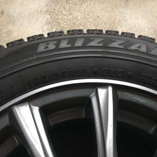 値下げしました】ブリザックVRX 185/65R14ホイール付4本セット